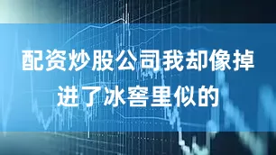配资炒股公司我却像掉进了冰窖里似的